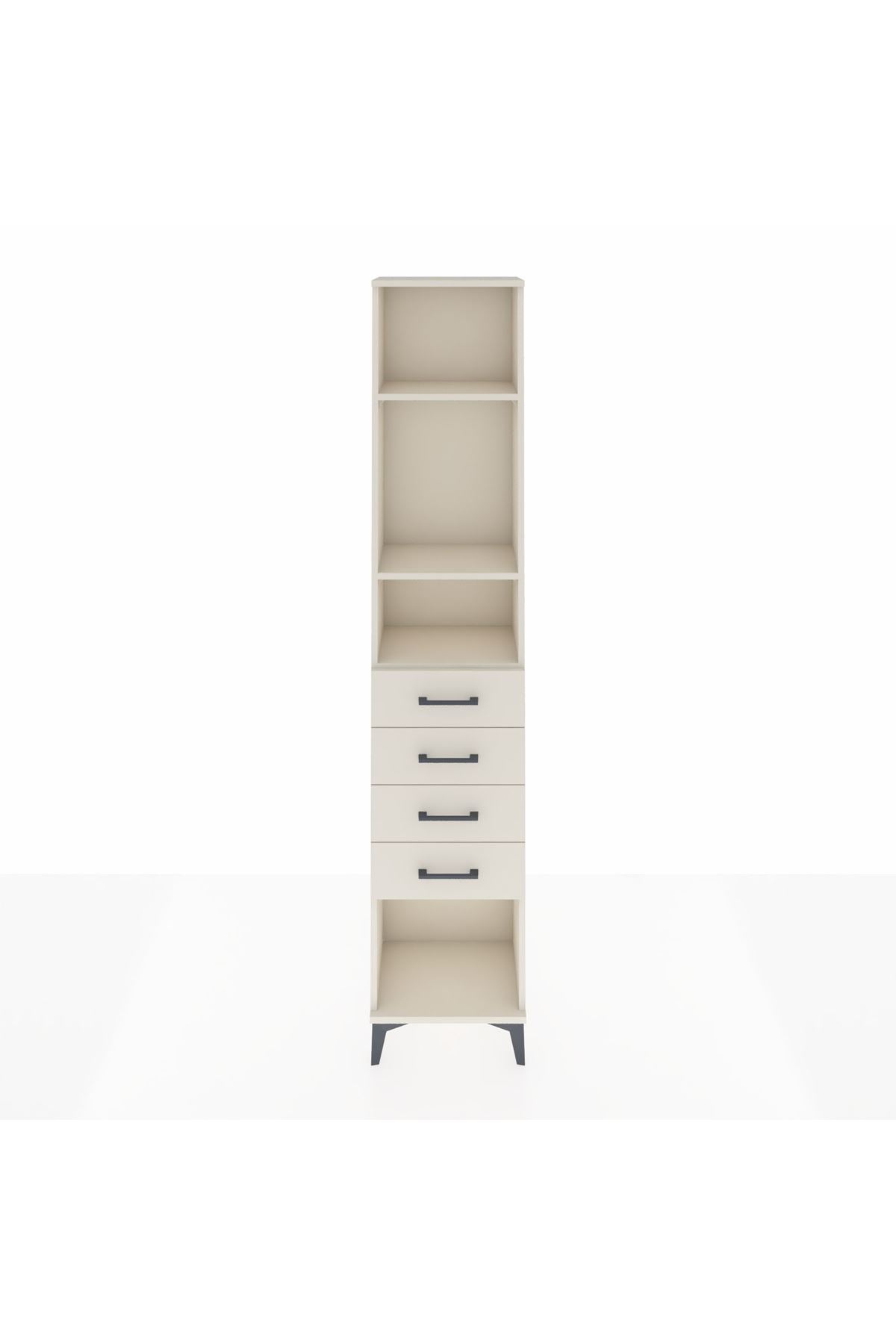 Arges Dolap 3 Raflı 4 Çekmeceli 44x30x221 Aytaşı-Aytaşı