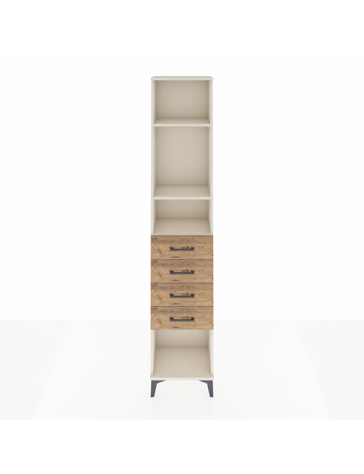 Arges Dolap 3 Raflı 4 Çekmeceli 44x30x221 Aytaşı-Çam