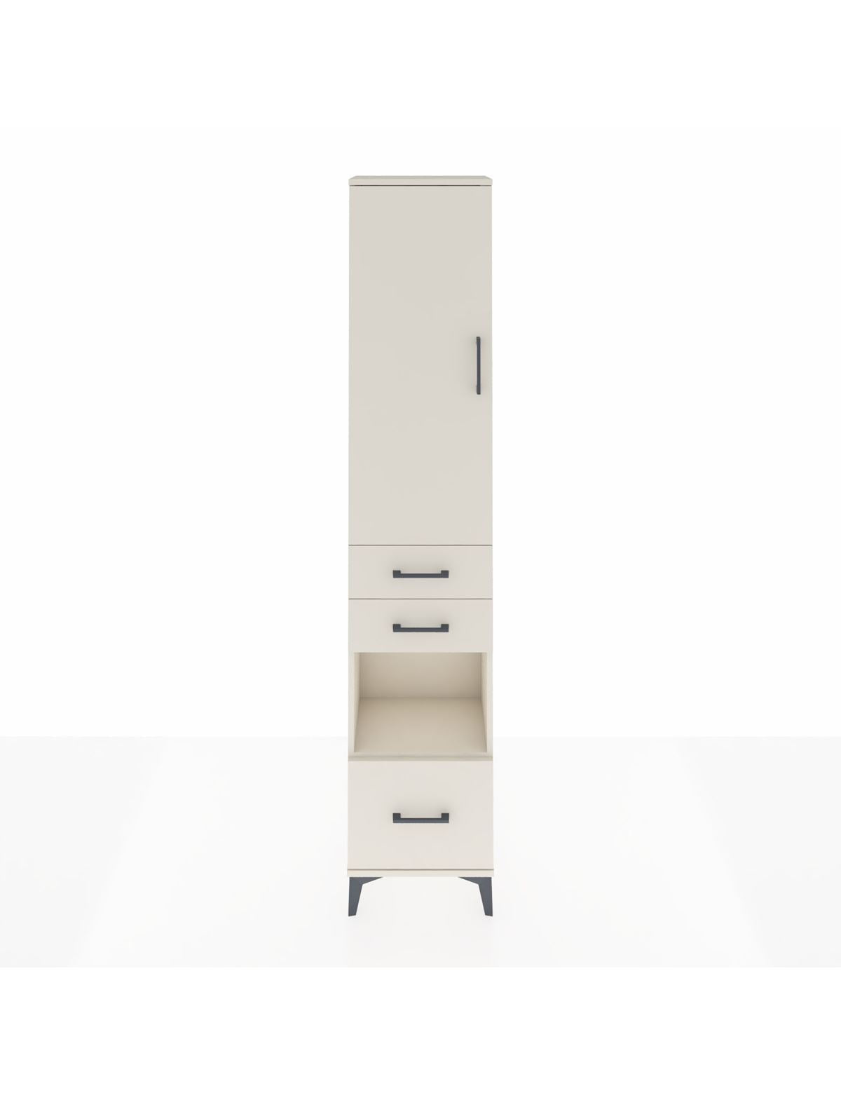 Arges Dolap 3 Raflı 3 Çekmeceli Tek Askılı 44x30x221 Aytaşı-Aytaşı