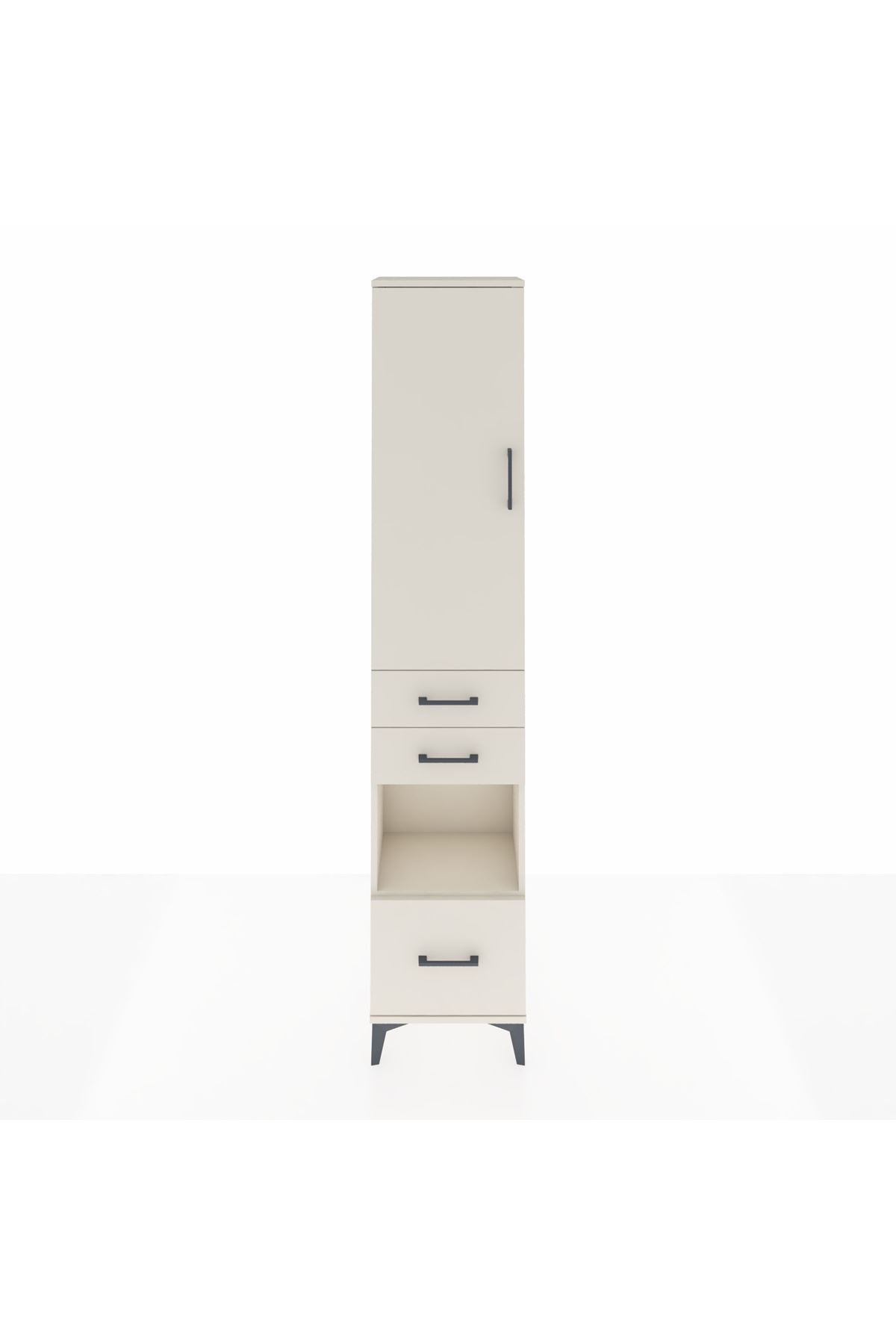 Arges Dolap 3 Raflı 3 Çekmeceli Tek Askılı 44x30x221 Aytaşı-Aytaşı