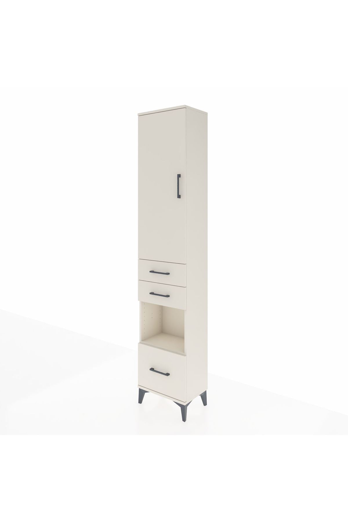 Arges Dolap 3 Raflı 3 Çekmeceli Tek Askılı 44x30x221 Aytaşı-Aytaşı