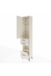 Arges Dolap 4 Raflı 3 Çekmeceli Tek Kapaklı 44x30x221 Aytaşı-Aytaşı