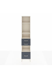 Arges Dolap 4 Raflı 3 Çekmeceli 44x30x221 Aytaşı-Antrasit