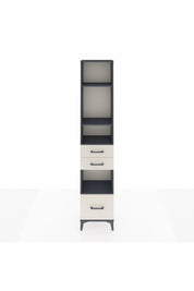 Arges Dolap 4 Raflı 3 Çekmeceli 44x30x221 Antrasit-Aytaşı