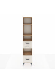 Arges Dolap 4 Raflı 3 Çekmeceli 44x30x221 Çam-Aytaşı