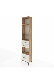 Arges Dolap 4 Raflı 3 Çekmeceli 44x30x221 Çam-Aytaşı