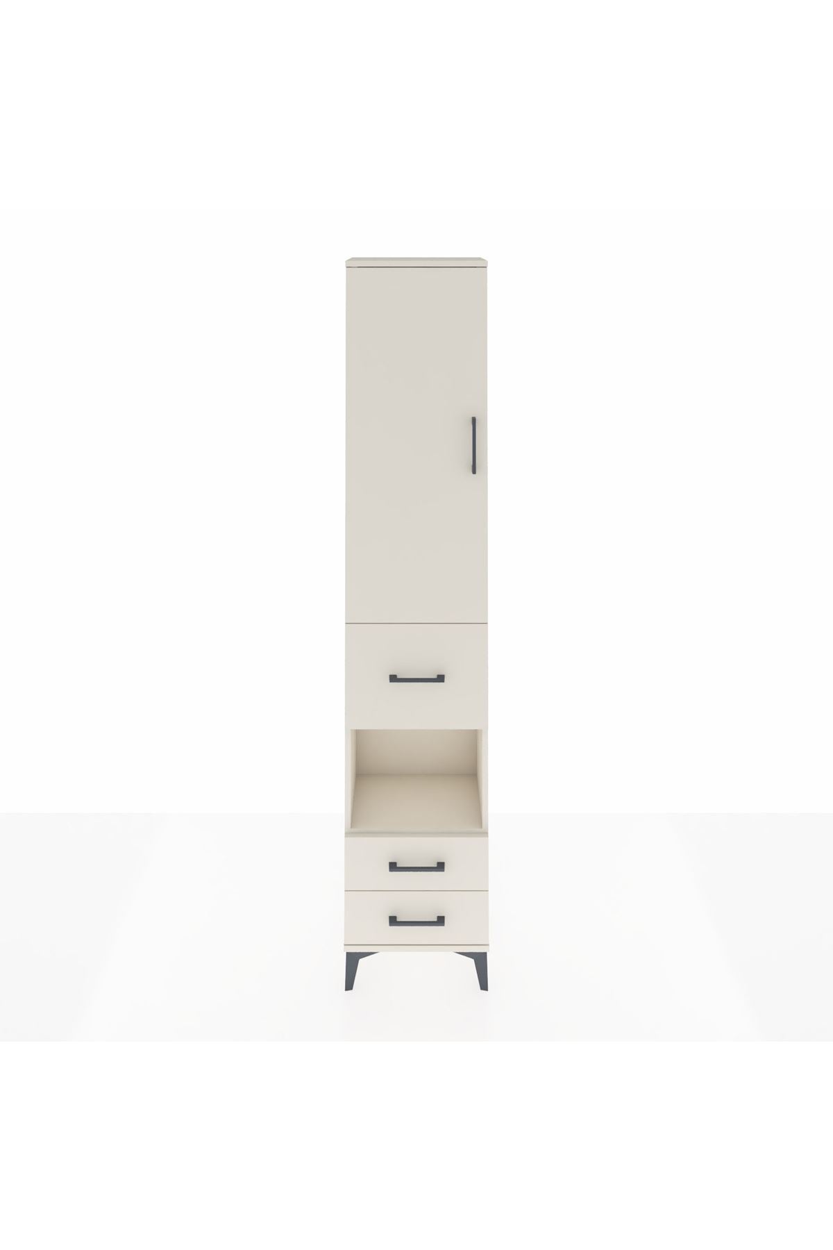 Arges Dolap 3 Raflı 3 Çekmeceli Tek Askılı 44x30x221 Aytaşı-Aytaşı