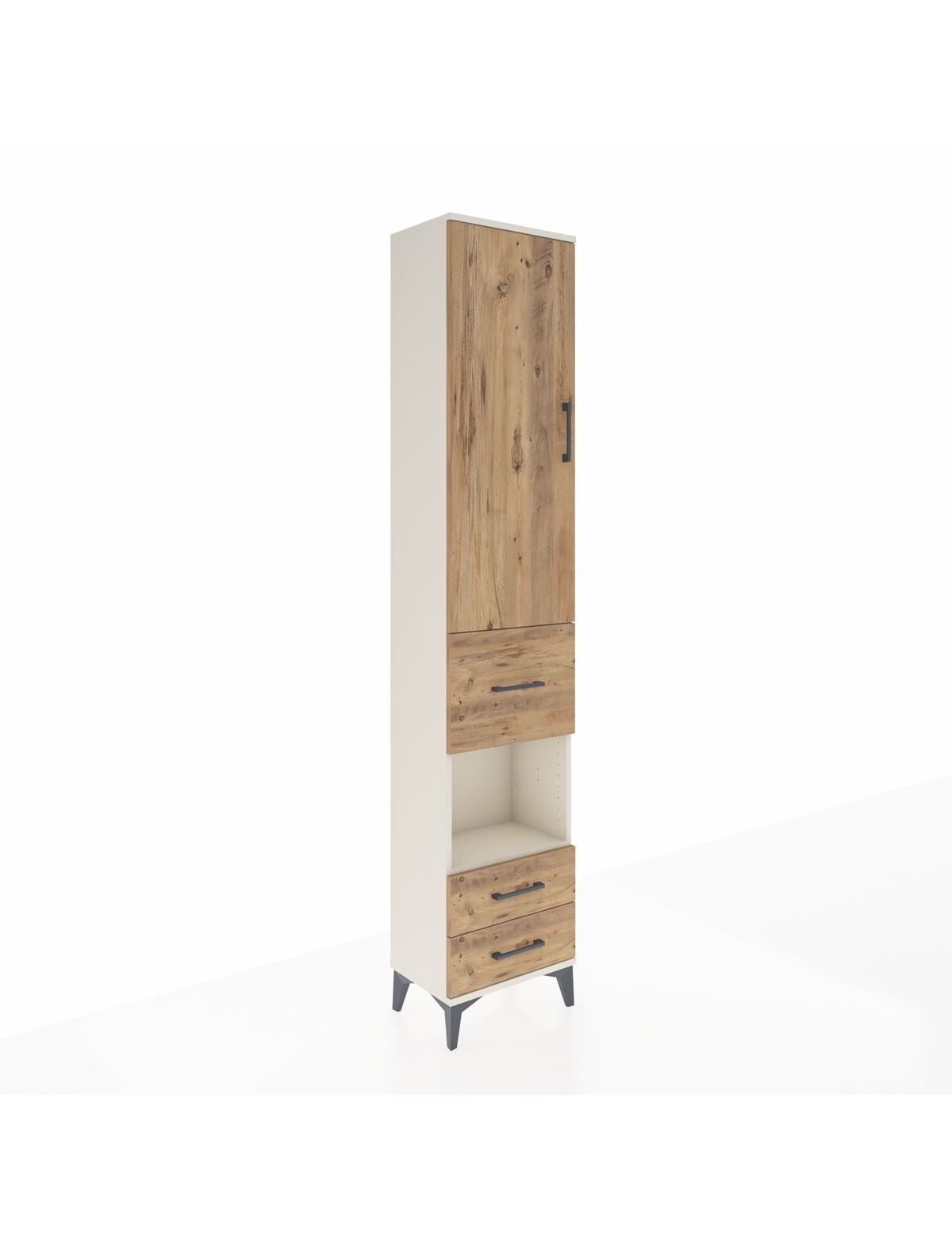 Arges Dolap 3 Raflı 3 Çekmeceli Tek Askılı 44x30x221 Aytaşı-Çam