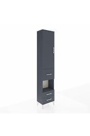 Arges Dolap 3 Raflı 3 Çekmeceli Tek Askılı 44x30x221 Antrasit-Antrasit