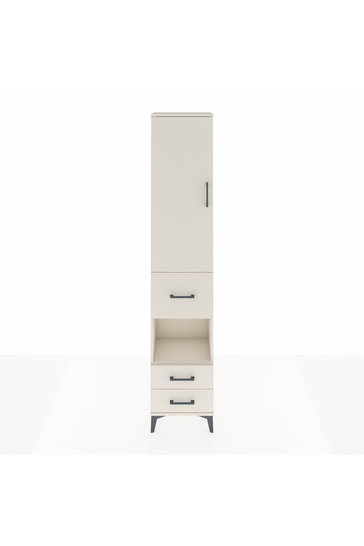 Arges Dolap 4 Raflı 3 Çekmeceli Tek Kapaklı 44x30x221 Aytaşı-Aytaşı