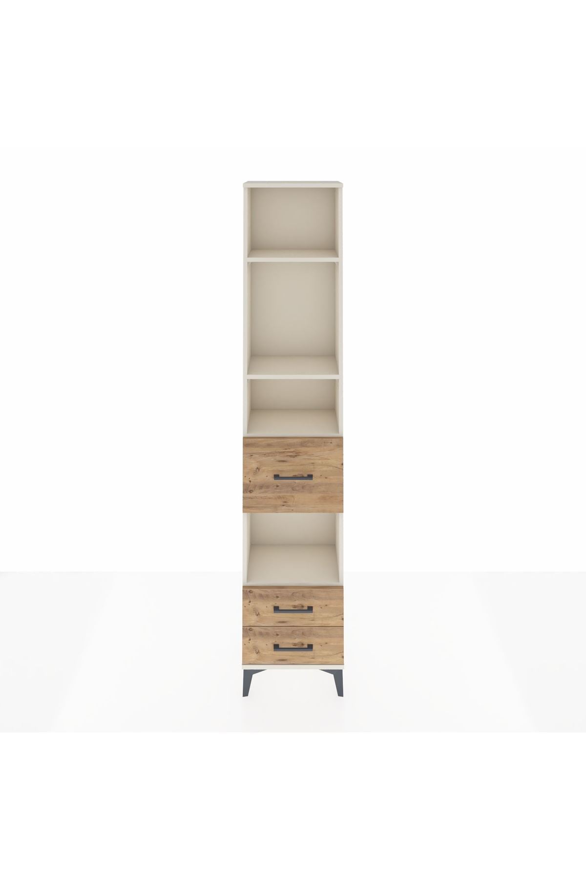 Arges Dolap 4 Raflı 3 Çekmeceli 44x30x221 Aytaşı-Çam