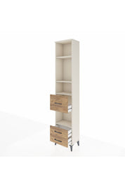 Arges Dolap 4 Raflı 3 Çekmeceli 44x30x221 Aytaşı-Çam