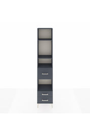 Arges Dolap 4 Raflı 3 Çekmeceli 44x30x221 Antrasit-Antrasit