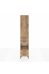 Arges Dolap 3 Raflı 4 Çekmeceli Tek Askılı 44x30x221