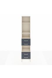 Arges Dolap 4 Raflı 4 Çekmeceli 44x30x221 Aytaşı-Antrasit