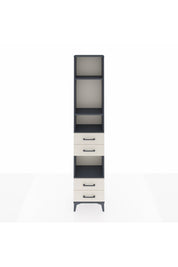 Arges Dolap 4 Raflı 4 Çekmeceli 44x30x221 Antrasit-Aytaşı