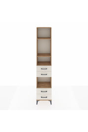 Arges Dolap 4 Raflı 4 Çekmeceli 44x30x221 Çam-Aytaşı