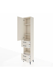 Arges Dolap 4 Raflı 4 Çekmeceli Tek Kapaklı 44x30x221 Aytaşı-Aytaşı