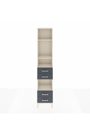 Arges Dolap 4 Raflı 4 Çekmeceli 44x30x221 Aytaşı-Antrasit