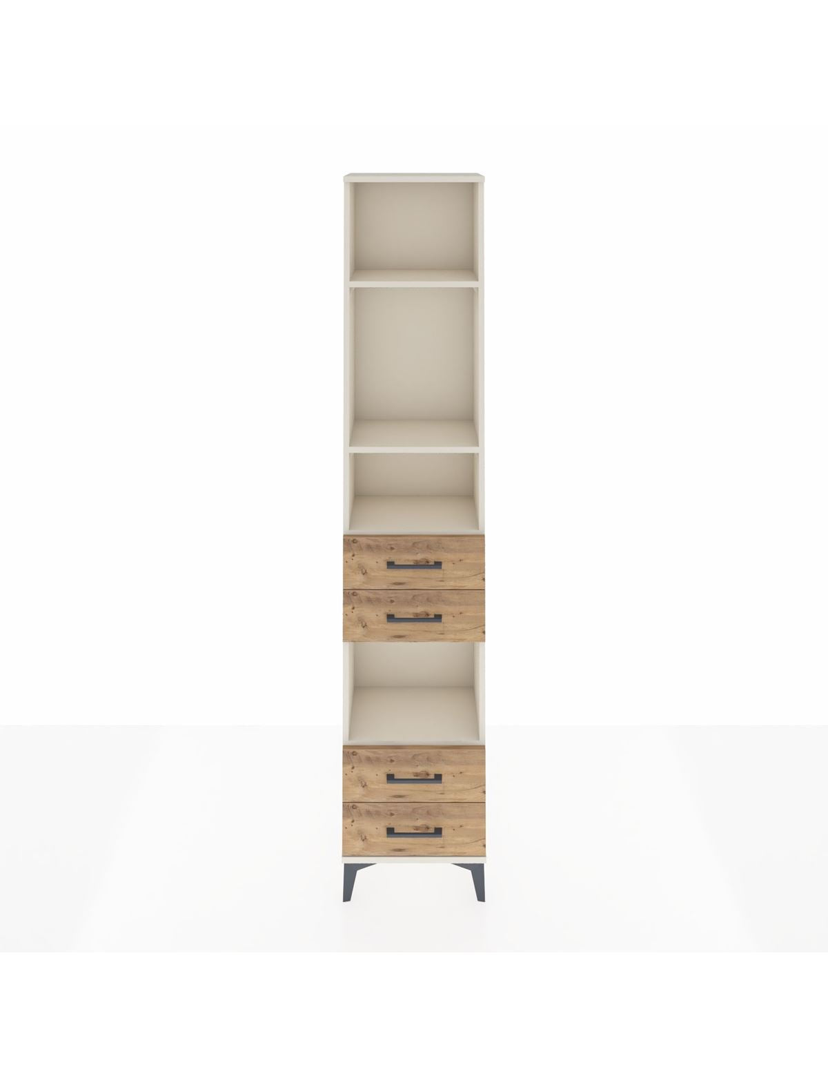 Arges Dolap 4 Raflı 4 Çekmeceli 44x30x221 Aytaşı-Çam