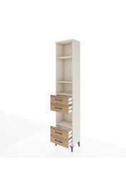 Arges Dolap 4 Raflı 4 Çekmeceli 44x30x221 Aytaşı-Çam