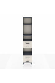 Arges Dolap 4 Raflı 4 Çekmeceli 44x30x221 Antrasit-Aytaşı