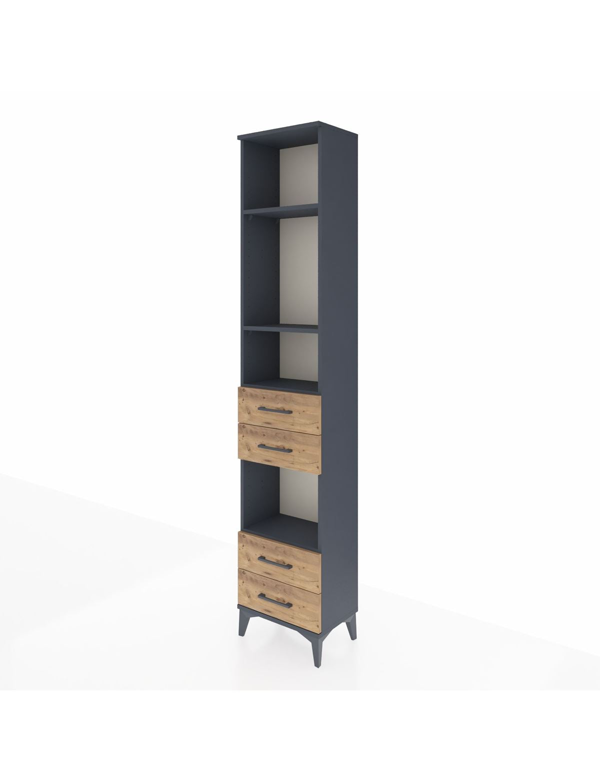 Arges Dolap 4 Raflı 4 Çekmeceli 44x30x221 - S28M167V6A