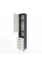 Arges Dolap 3 Raflı 4 Çekmeceli Tek Askılı 44x30x221 - S28M168V4A