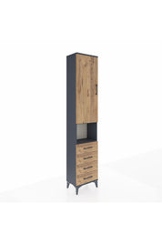 Arges Dolap 3 Raflı 4 Çekmeceli Tek Askılı 44x30x221 - S28M168V6A