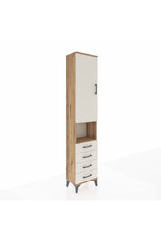 Arges Dolap 3 Raflı 4 Çekmeceli Tek Askılı 44x30x221 - S28M168V7A