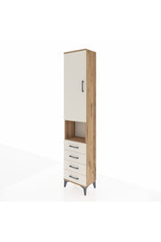 Arges Dolap 3 Raflı 4 Çekmeceli Tek Askılı 44x30x221 - S28M168V7A