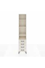 Arges Dolap 4 Raflı 4 Çekmeceli 44x30x221
