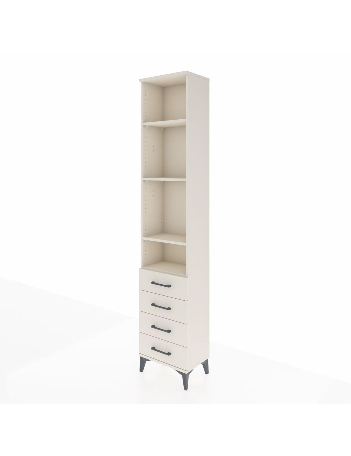 Arges Dolap 4 Raflı 4 Çekmeceli 44x30x221 - S28M170V1A
