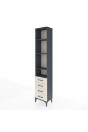 Arges Dolap 4 Raflı 4 Çekmeceli 44x30x221 Antrasit-Aytaşı