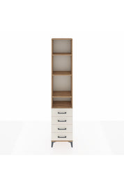 Arges Dolap 4 Raflı 4 Çekmeceli 44x30x221 Çam-Aytaşı