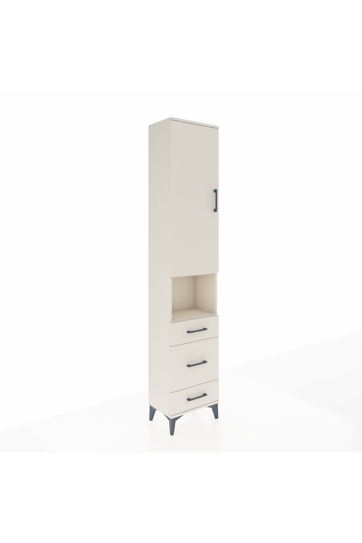 Arges Dolap 3 Raflı 3 Çekmeceli Tek Askılı 44x30x221 Aytaşı-Aytaşı