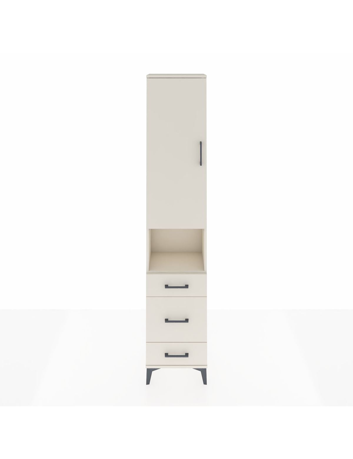 Arges Dolap 3 Raflı 3 Çekmeceli Tek Askılı 44x30x221 Aytaşı-Aytaşı