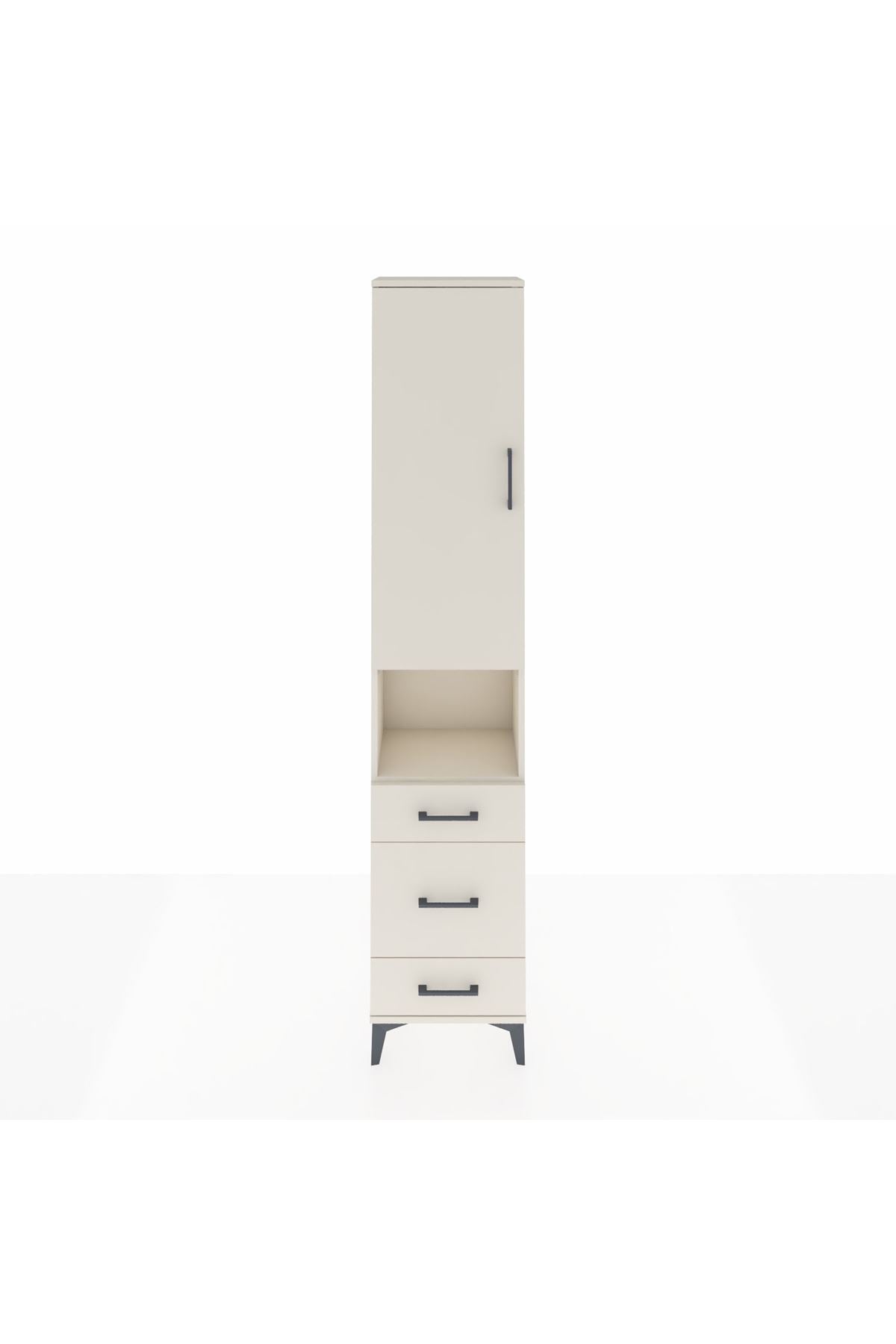 Arges Dolap 3 Raflı 3 Çekmeceli Tek Askılı 44x30x221 Aytaşı-Aytaşı