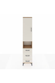 Arges Dolap 3 Raflı 3 Çekmeceli Tek Askılı 44x30x221 Çam-Aytaşı