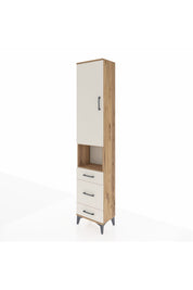 Arges Dolap 3 Raflı 3 Çekmeceli Tek Askılı 44x30x221 Çam-Aytaşı
