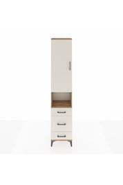 Arges Dolap 4 Raflı 3 Çekmeceli Tek Kapaklı 44x30x221 Çam-Aytaşı