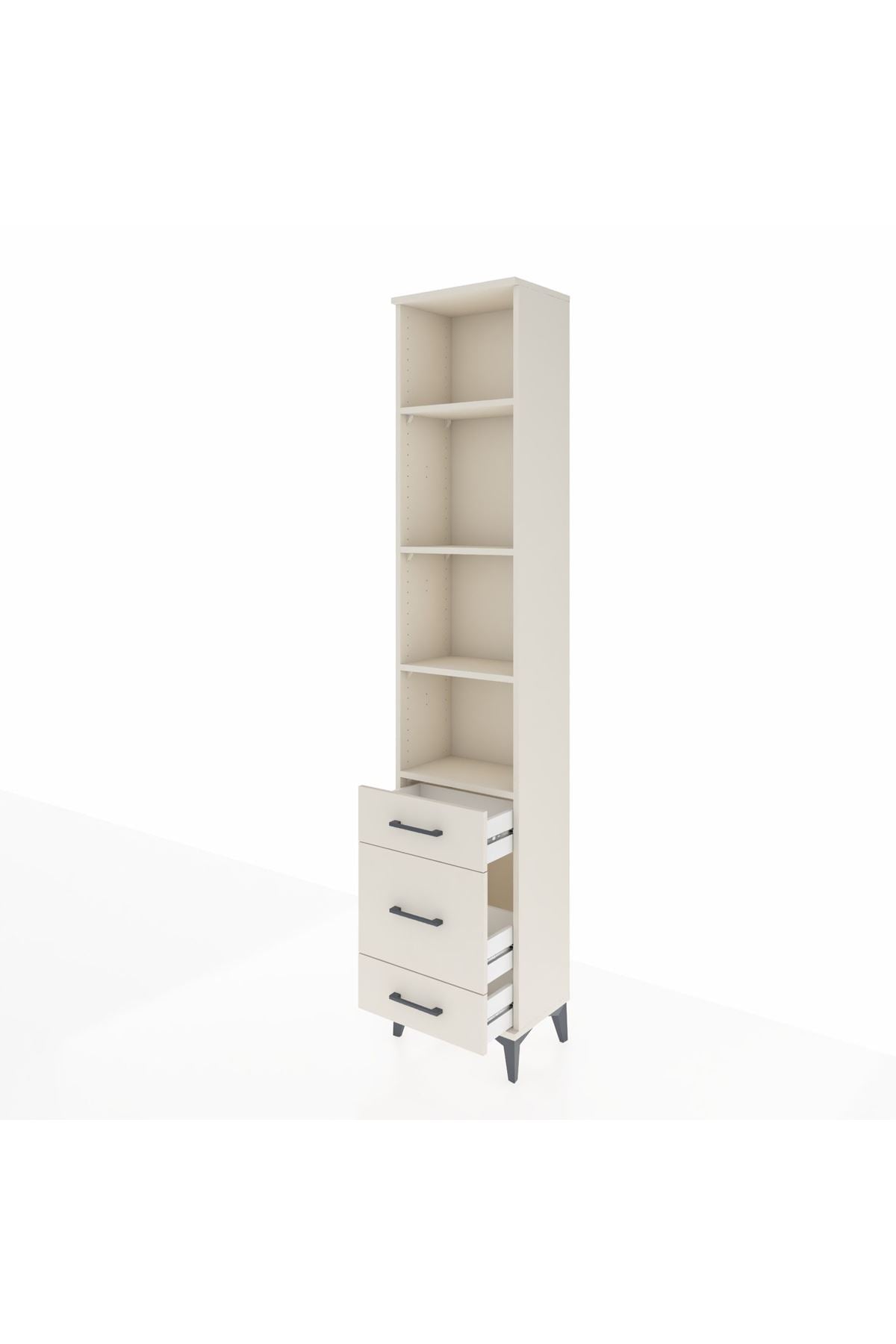 Arges Dolap 4 Raflı 3 Çekmeceli 44x30x221 Aytaşı-Aytaşı