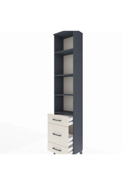 Arges Dolap 4 Raflı 3 Çekmeceli 44x30x221 Antrasit-Aytaşı