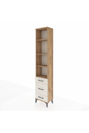 Arges Dolap 4 Raflı 3 Çekmeceli 44x30x221 Çam-Aytaşı