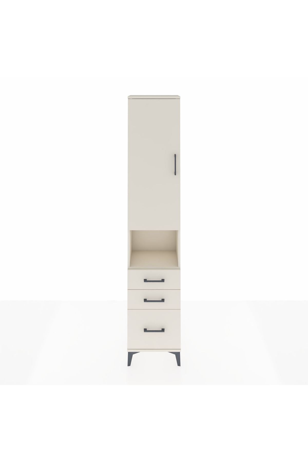 Arges Dolap 3 Raflı 3 Çekmeceli Tek Askılı 44x30x221 Aytaşı-Aytaşı