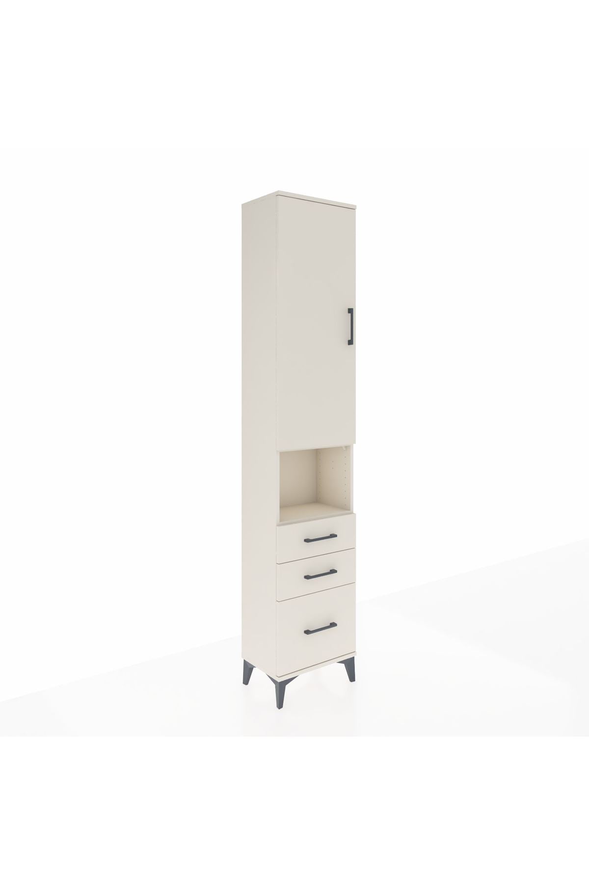 Arges Dolap 3 Raflı 3 Çekmeceli Tek Askılı 44x30x221 Aytaşı-Aytaşı