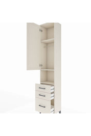 Arges Dolap 3 Raflı 3 Çekmeceli Tek Askılı 44x30x221 Aytaşı-Aytaşı