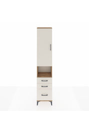 Arges Dolap 3 Raflı 3 Çekmeceli Tek Askılı 44x30x221 Çam-Aytaşı