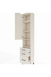 Arges Dolap 4 Raflı 3 Çekmeceli Tek Kapaklı 44x30x221 Aytaşı-Aytaşı