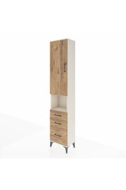 Arges Dolap 4 Raflı 3 Çekmeceli Tek Kapaklı 44x30x221 Aytaşı-Çam